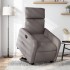 Sillón reclinable elevable tela gris