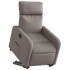 Sillón reclinable elevable tela gris