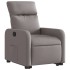 Sillón reclinable elevable tela gris