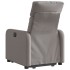 Sillón reclinable elevable tela gris