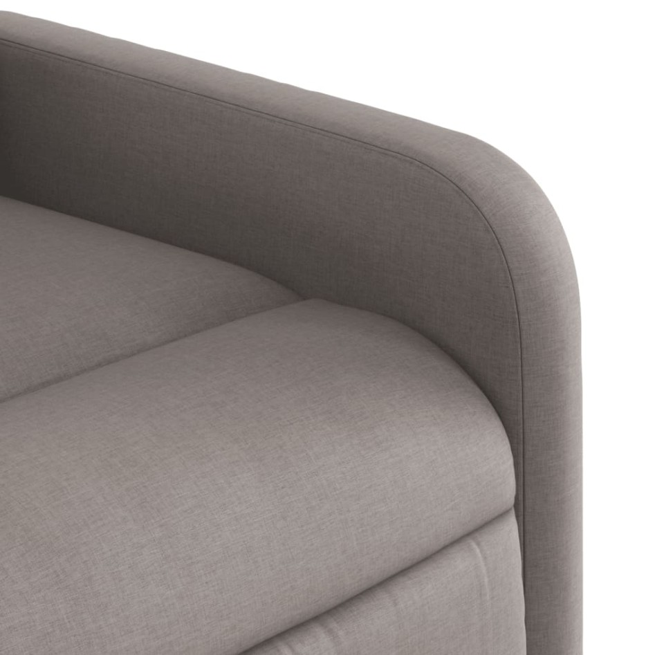 Sillón reclinable elevable tela gris