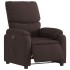 Sillón reclinable eléctrico tela marrón