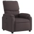 Sillón reclinable eléctrico tela marrón