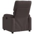 Sillón reclinable eléctrico tela marrón