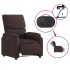 Sillón reclinable eléctrico tela marrón