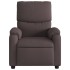 Sillón reclinable eléctrico tela marrón