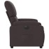 Sillón reclinable eléctrico tela marrón