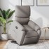 Sillón reclinable elevable tela gris