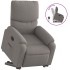 Sillón reclinable elevable tela gris