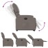 Sillón reclinable elevable tela gris