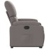 Sillón reclinable elevable tela gris
