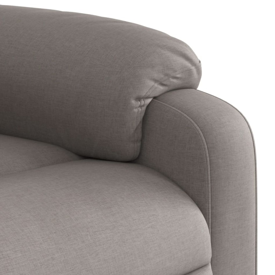 Sillón reclinable elevable tela gris