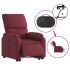 Sillón eléctrico reclinable elevable de tela rojo