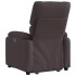 Sillón eléctrico reclinable elevable de tela marrón