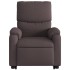 Sillón eléctrico reclinable elevable de tela marrón