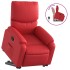 Sillón reclinable elevable cuero artificial