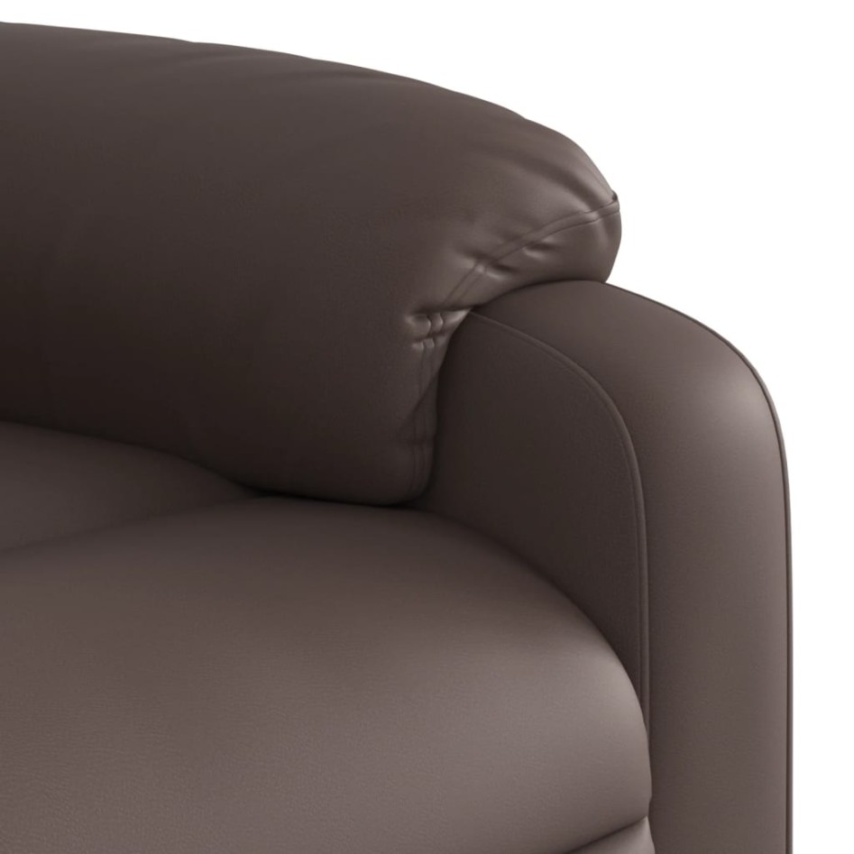 Sillón reclinable elevable eléctrico de cuero sintético