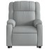 Sillón reclinable elevable de tela gris