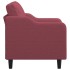 Sillón de tela rojo tinto 60