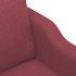 Sillón de tela rojo tinto 60