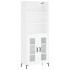 Aparador alto madera contrachapada blanco 69,5x34x180
