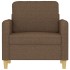 Sillón de tela marrón 60