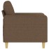 Sillón de tela marrón 60
