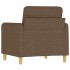 Sillón de tela marrón 60