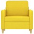 Sillón de tela amarillo claro 60