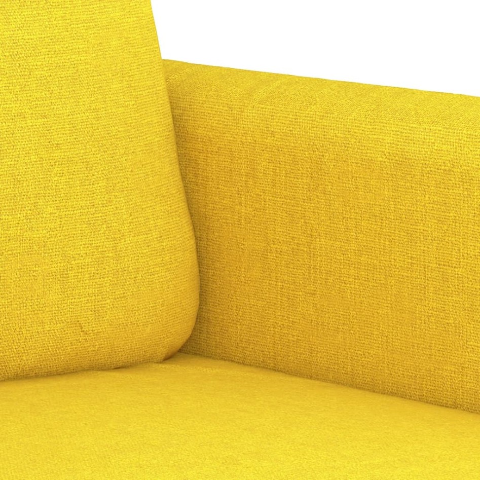Sillón de tela amarillo claro 60