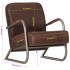 Sillón de cuero auténtico