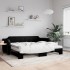 Sofá cama nido con colchón tela negro 90x200