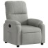 Sillón reclinable tela de microfibra gris