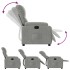 Sillón reclinable tela de microfibra gris