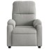 Sillón reclinable tela de microfibra gris