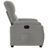Sillón reclinable tela de microfibra gris