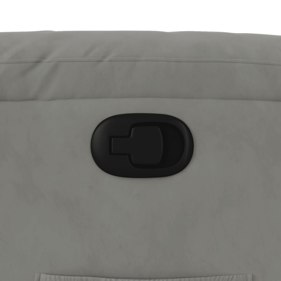 Sillón reclinable tela de microfibra gris