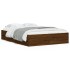 Cama con cajones madera de ingeniería marrón roble 135x190