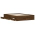 Cama con cajones madera de ingeniería marrón roble 135x190