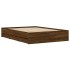 Cama con cajones madera de ingeniería marrón roble 135x190