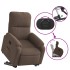 Sillón reclinable elevable tela de microfibra