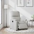 Sillón reclinable eléctrico tela de microfibra gris