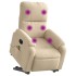 Sillón masaje eléctrico reclinable elevable tela
