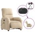 Sillón masaje eléctrico reclinable elevable tela