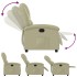 Sillón reclinable de cuero auténtico