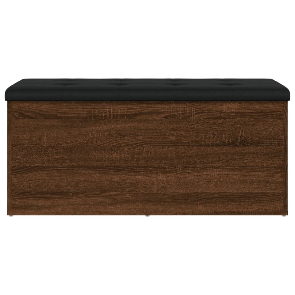 Banco con almacenaje madera ingeniería roble marrón