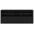 Aparador con luces LED negro 162x37x67