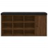 Banco zapatero madera de ingeniería marrón roble 102x32x50