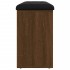 Banco zapatero madera de ingeniería marrón roble 102x32x50