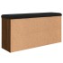 Banco zapatero madera de ingeniería marrón roble 102x32x50